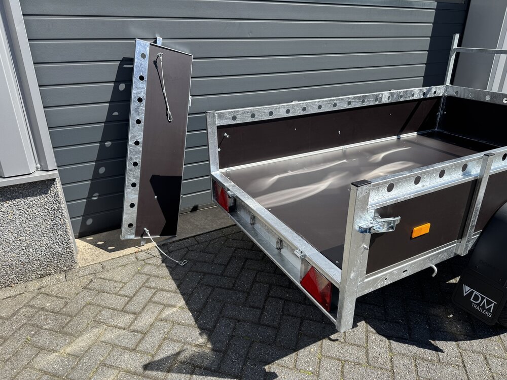 Aanhangwagen enkelas 225x132cm - 750kg - ongeremd