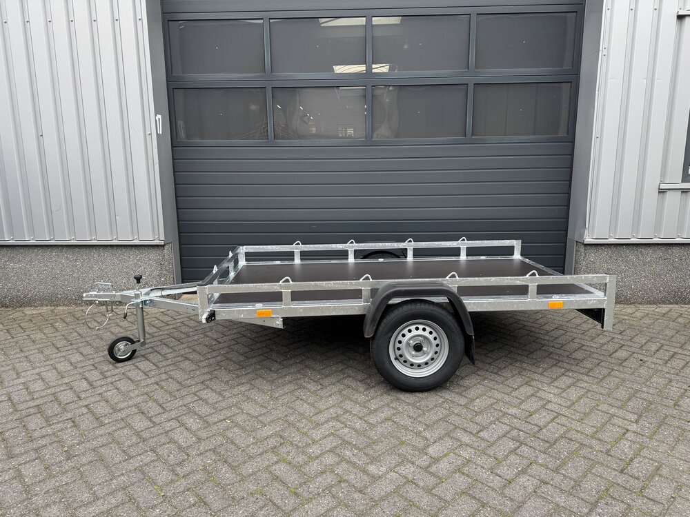 Multi transporter enkelas  258x150cm - 750kg - ongeremd