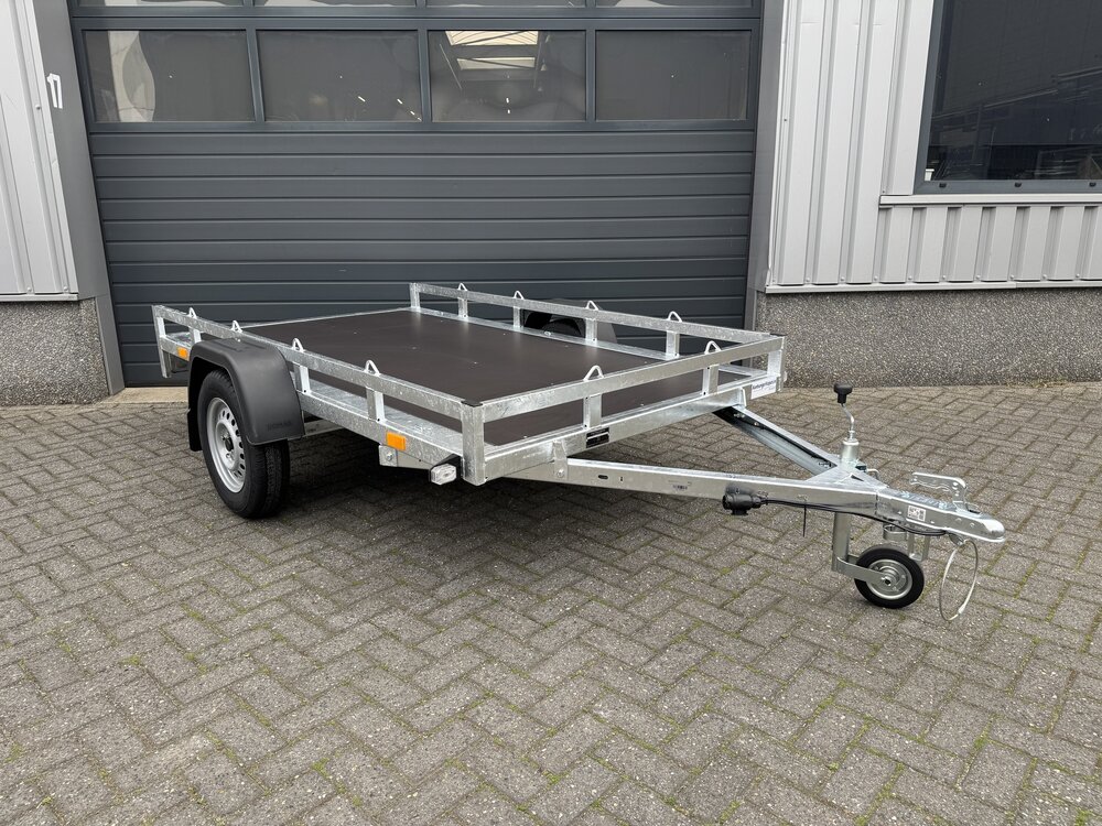 Multi transporter enkelas  258x150cm - 750kg - ongeremd