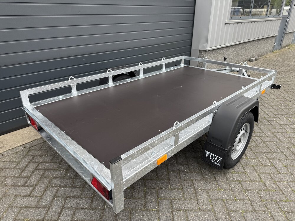 Multi transporter enkelas  258x150cm - 750kg - ongeremd