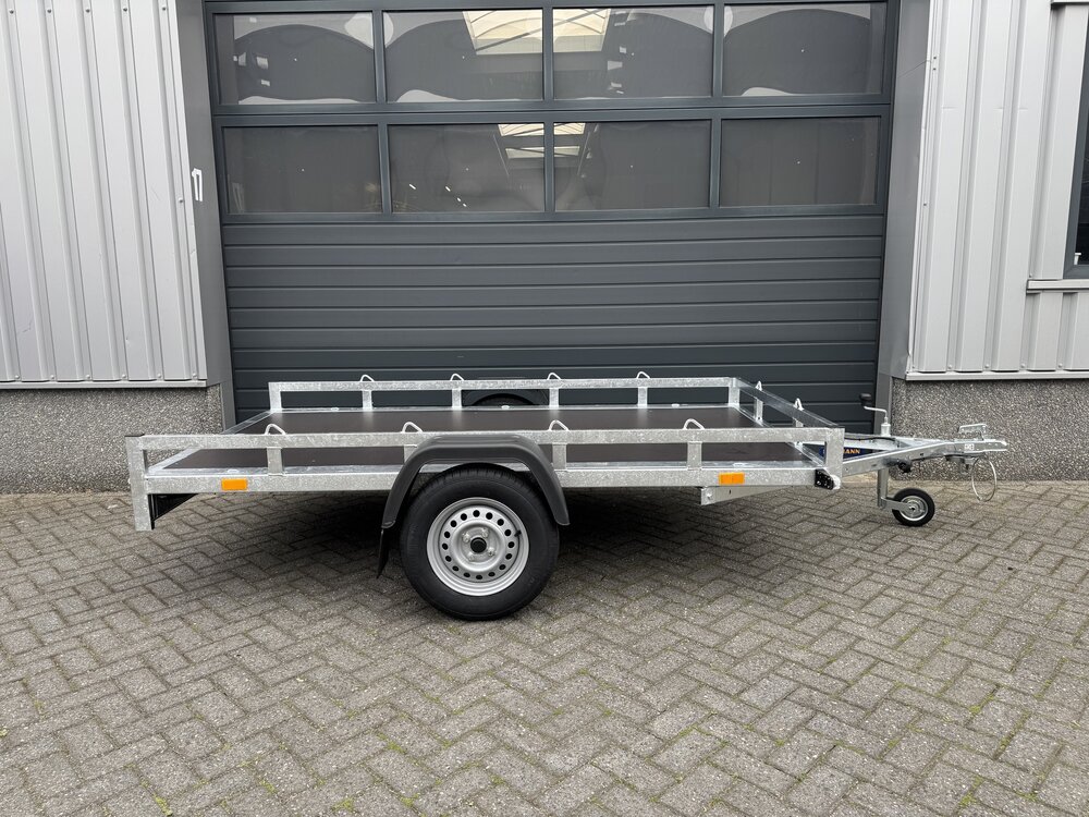 Multi transporter enkelas  258x150cm - 750kg - ongeremd