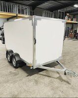 Gesloten dubbelas 300x150cm - 750kg ongeremd