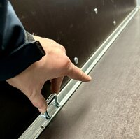 Bakwagen enkelas 257x132cm - 750kg - ongeremd