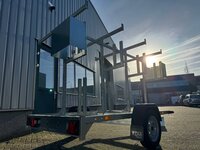 Steiger aanhangwagen enkelas 257x150cm  150cm hoog - 750kg - ongeremd