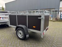 VDM bagagewagen met bruine betonplex