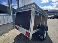 VDM bagagewagen met bruine betonplex