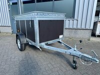 VDM bagagewagen met bruine betonplex