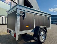 VDM bagagewagen met bruine betonplex