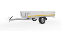Plateauwagen 251x145cm - 750kg - ongeremd