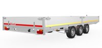 Plateauwagen 506x220cm - 3500kg - geremd 