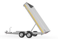 Kipper geremd 311x180cm - 2000kg - met alu borden 30cm - dubbelas