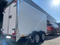 Gesloten dubbelas 258x150cm - 750kg ongeremd