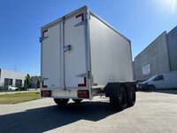 258x150cm - dubbelas geremd gesloten aanhangwagen 