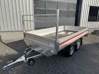 Plateauwagen 300x150cm - 750kg - ongeremd  