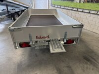 Plateauwagen 256x150cm - 750kg - ongeremd 
