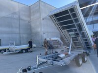 Kipper 406x200cm - 3500kg - dubbelas - geremd