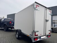 Gesloten enkelas 300x130cm - 750kg ongeremd