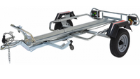 Erde motortrailer voor 1 motor/scooter geschikt v. op achterkant te zetten