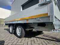Plateauwagen 330x180cm - 2000kg - geremd 
