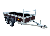 Bakwagen dubbelas 300x132cm - 750kg - ongeremd