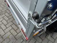 Bakwagen enkelas 208x114cm - 750kg - ongeremd - huif 120cm 