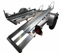 Erde motortrailer kantelbaar voor 2 motoren