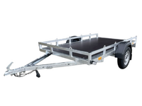 Multi transporter enkelas  300x150cm - 750kg - ongeremd