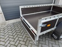 Bakwagen enkelas 200x132cm - 750kg - ongeremd