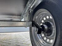 Bakwagen enkelas 200x132cm - 750kg - ongeremd