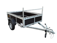 Bakwagen enkelas 200x132cm - 750kg - ongeremd