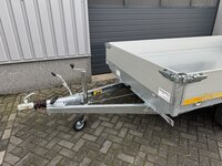 Kipper 311x180cm - 3500kg - dubbelas - geremd 