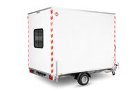 Bouwkeet / schaftkeet aanhangwagen - geremd 1300kg 