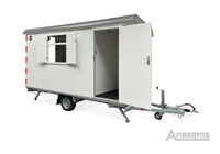 Bouwkeet / schaftkeet aanhangwagen - geremd 1400kg 