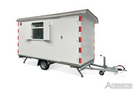 Bouwkeet / schaftkeet aanhangwagen - geremd 1400kg 