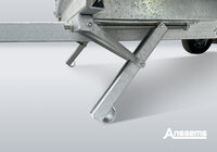 Bouwkeet / schaftkeet aanhangwagen - geremd 1400kg met Toilet