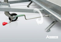 Bouwkeet / schaftkeet aanhangwagen - geremd 1400kg met Toilet