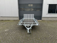 Multi transporter enkelas kipdissel en laadklep 300x150cm - 750kg - ongeremd