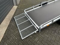 Multi transporter enkelas kipdissel en laadklep 300x150cm - 750kg - ongeremd