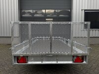 Multi transporter enkelas kipdissel en laadklep 300x150cm - 750kg - ongeremd