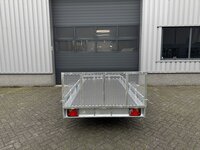 Multi transporter enkelas kipdissel en laadklep 300x150cm - 750kg - ongeremd