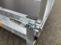 Multi transporter enkelas kipdissel en laadklep 300x150cm - 750kg - ongeremd