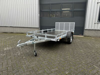 Multi transporter enkelas kipdissel en laadklep 300x150cm - 750kg - ongeremd