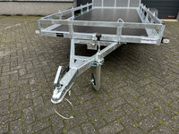 Multi transporter enkelas kipdissel en laadklep 300x150cm - 750kg - ongeremd