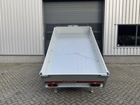 Kipper 256x150cm - 2000kg - dubbelas - geremd - elektrisch
