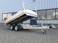 Kipper 311x160cm - 2000kg - dubbelas - geremd - elektrisch