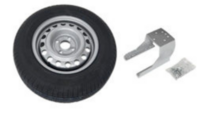 Roue de secours + support