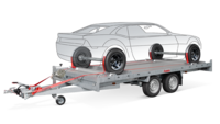 Autotransporter 405x200cm - 3000 kg - dubbelas