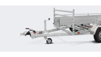 Aanhangwagen dubbelas 301x150cm - 2500kg - geremd