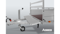Aanhangwagen dubbelas 301x150cm - 2500kg - geremd