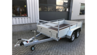 Aanhangwagen dubbelas 301x150cm - 2500kg - geremd
